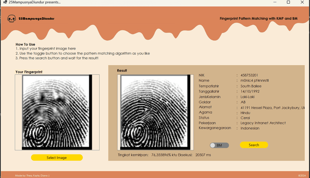 Finger Pattern Matching